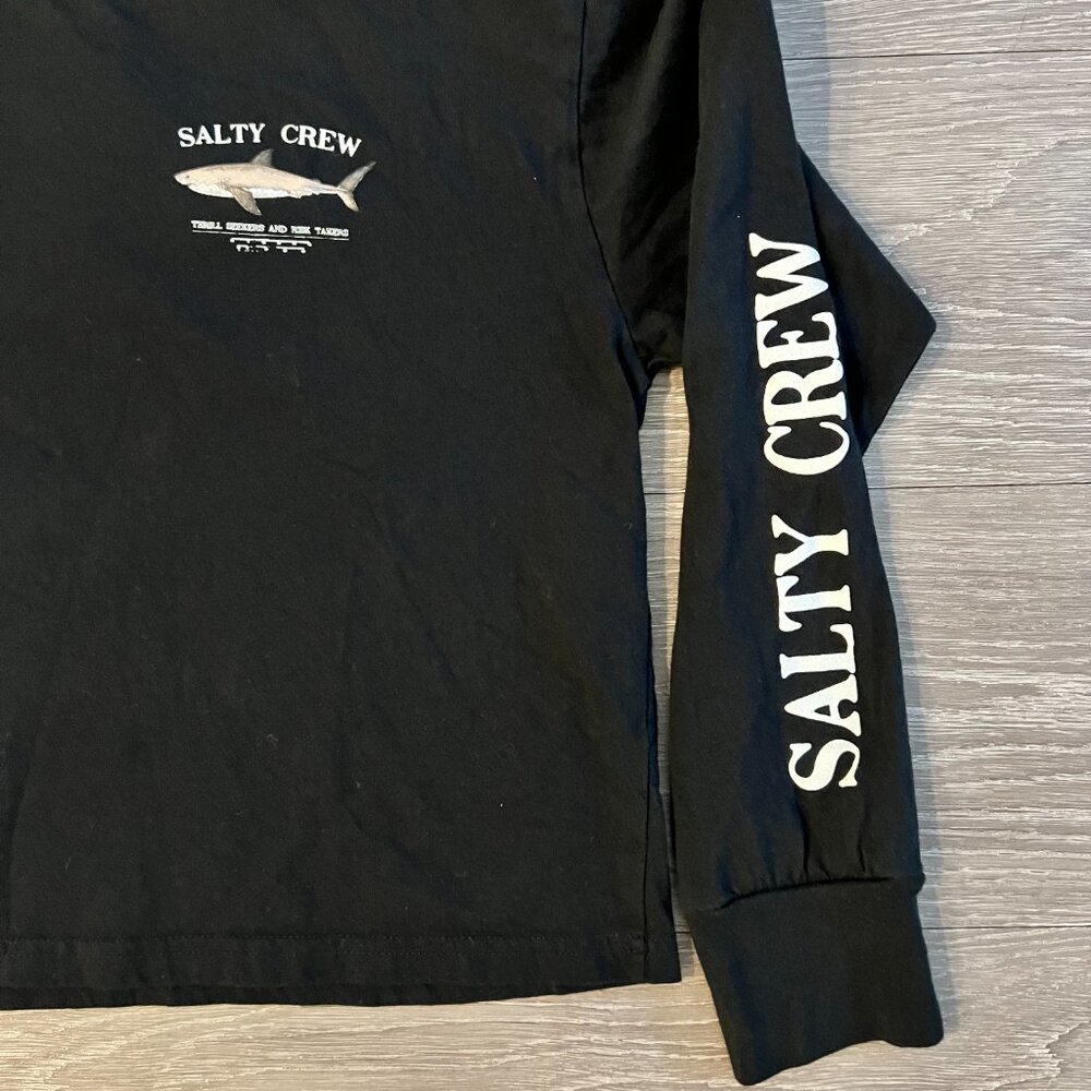 Salty Crew long sleeve "Bruce" crop tee in black size large - Picture 4 of 5